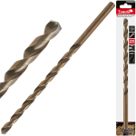 Ilgais HSS DIN1869 12.0 x 295mm zelta metāla urbis, Tvardy, T02620, 130&deg; leņķis, augsta precizitāte
