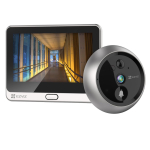 Ezviz DP2C CS-DP2C juhtmevaba videouksukell, 1080p, 155&deg;, PIR, 4.3" LCD, 4600mAh, Wi-Fi, MicroSD kuni 256GB, h&otilde;bedane