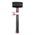 Kummist haamer, KREATOR, KRTH90703, Kaal: 0.9 kg, Pea pikkus: 130 mm, Pea laius: 68 mm, Vars: 290 mm