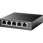 5-Port Gigabit Lihtne Nutikas L&uuml;liti 4-Port PoE+ - TP-Link, TL-SG105MPE, 5 10/100/1000Mbps RJ45 Porti, Ventilaatorita