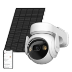 IMOU Cell PT Lite Kit IPC-K9ECP-3T0WE/FSP12-TYPEC v&auml;ljas Wi-Fi IP-kaamera 360&deg; p&ouml;&ouml;ratav 3 MP 2304&times;1296 PIR inimtuvastus automaatne j&auml;lgimine v&auml;rviline &ouml;&ouml;n&auml;gemine kuni 20 m kahepoolne heli sisseehitatud sireen microSD kuni 256 GB aku USB-C 5000 mAh ja ...