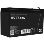 Green Cell Aku AGM VRLA 12V 8Ah AGM46, 12 V, 8000 mAh, hooldusvaba, ohutu kasutada igas asendis