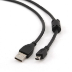 Gembird USB Mini Kaabel CCF-USB2-AM5P-6, 1.8m, USB A isane, MiniUSB isane, feriidi tuuma filter