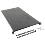 Lanberg 19" riiul 1U AK-1013-B, 483x900mm, 25kg, must RAL9004, ees- ja tagas monteerimine