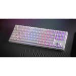 Genesis THOR 404 TKL mehaaniline m&auml;nguriklaviatuur NKG-2070, Gateron Yellow Pro, USB-A, RGB, valge, juhtmega, 1ms vastus