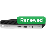 HP Renewed ProDesk 600 G4 DM, Intel Core i3-8100T, 8GB, 128GB NVMe, Intel UHD Graphics 630, Windows 11 Home, B-klass
