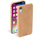 Krusell Sunne Cover Apple iPhone XR vintage nude, 61530, tagakaas, nahkimitatsioon, helepruun, kriimustuskaitse, tolmukindel