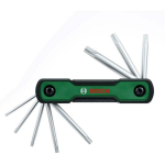 BOSCH 1600A039L8 kokkupandav Torx-v&otilde;tmete komplekt 8-in-1, TX9-TX40, kroom-vanaadiumteras, kompaktne