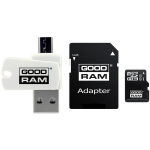 Goodram M1A4-0640R12 m&auml;lukaart, MicroSDXC 64GB, Class 10, UHS-I, 100MB/s, 10MB/s, kaardilugeja, USB 2.0, Micro USB