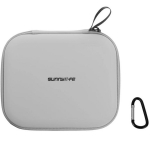 Sunnylife mini B977-GY kaitsekarp DJI RC-pultidele, hall, 212g, 196x165x77mm, PU-nahk/EVA, vee/l&ouml;&ouml;gikindel, karabiin