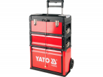 T&ouml;&ouml;riistakast met., 3-osaline ratastega YT-09102 YATO