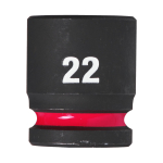 SHOCKWAVE&trade; IMPACT DUTY TRIECIENIZTURĪGAS UZGRIEŽŅU MUCIŅAS, 22 MM 1/2" IMPACT SOCKET STD - 1PC, 4932480316 MILWAUKEE