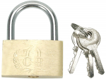 PLATED BRASS PADLOCK 25MM 77250 TOYA