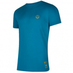 Krekls CLIMBING on the MOON T-Shirt M, izmērs: S, Turchese/Giallo, 8058428000807 LA SPORTIVA
