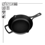 Panna čuguna "Monolith" ar lieto rokturi 260x60mm ТМ BC-M2660P BRIZOLL