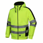 Korkeasti n&auml;htav jakk kapuutsiga, PESSO, FL05G-XL, CL2, kollane, XL