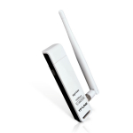 Wi-Fi USB adapter 150 Mbps 2.4 GHz N150 TL-WN722N IEEE 802.11n b g USB 2.0 4 dBi antenn Valge TP-Link