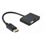 Gembird adapter A-DPM-HDMIFVGAF-01 HDMI 1, VGA 1, DisplayPort 1, 15pin D-sub 1, must