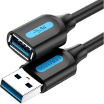 Vention USB 3.0 Mees-Koer Kabeli Pikendus CBHBH 2m Must, 5Gbps, Paindlik, Vastupidav