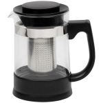 Resto teekann 90512, 950 ml, borosilikaatklaas, roostevaba terasfilter, plastmasskork, 3 taset