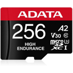 Adata m&auml;lukaart micro SDXC AUSDX256GUI3V30SHA2-RA1 256 GB, lugemiskiirus 100 MB/s, kirjutamiskiirus 80 MB/s, UHS klass 3, V30