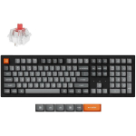 Keychron K10M-H1 traadita mehhaaniline klaviatuur, 108 klahvi, RGB LED valgustus, 2.4 GHz, Bluetooth 5.1, PBT klahvid