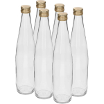 Browin Klubi pudel 641601 500 ml, 6 tk, kuldne kruvikork, klaas, universaalne