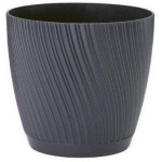 Form Plastic Lillepott 4361024, &Oslash; 15 cm, k&otilde;rgus 14 cm, pol&uuml;prop&uuml;leen, drenaažiaukud, koos alusega