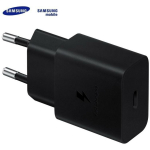 Samsung Adapter EP-T1510NBEGEU, 15 W, USB Type C, must, 100-240 V, 5-9 V, 1.67-2 A