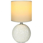 Besk Laualamp BESK 9131886, 40W, E14, 1,5m l&uuml;litiga, keraamika koos kangaga