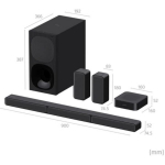 Sony HT-S40R 5.1ch kodukino heliribad koos traadita tagumiste k&otilde;laritega, 600W, USB port, Wi-Fi, Bluetooth, traadita &uuml;hendus