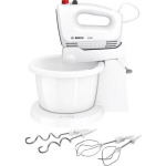 Bosch Mikser CleverMixx MFQ2600G, 375 W, 4 kiirus, Turbo režiim, Valge