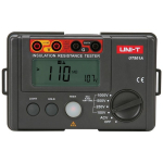 Uni-T isolatsioonivastupidavuse tester UT501A, 2000 arvu, 0 M&Omega; kuni 100 M&Omega;, 30 V kuni 750 V, maapinnaga, k&otilde;rge kasum