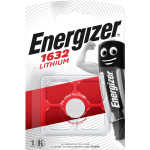 Energizer Aku CR1632 411550, 3.2mm, 1.6cm, 3V, Liitium, 1 tk
