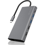 Raidsonic dokk IB-DK4050-CPD, 1xRJ-45, 1xUSB 3.0 Type-C, 2xUSB 3.0, 2xHDMI, Ethernet LAN