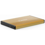 Gembird HDD korpus EE2-U3S-3-G, 2.5", 1, SATA, 2TB, 5Gbit/s, kuld, alumiinium, plastmass, USB 3.0 Mini