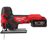 Milwaukee M18 FBJS-502X 4933500556, 18V, 25mm, 800-3500 spm, 45&deg;, Li-ion 2x5.0Ah, harjadeta, FIXTEC, LED