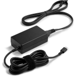 HP 65W USB-C LC toiteadapter 1P3K6AA, 65W, AC-DC, siseruumides, kiirlaadimine, must