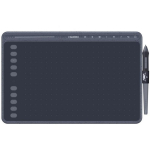 Huion HS611 graafikatalvel, 258.4x161.5mm, 8192 taset, &plusmn;60&deg;, 5080 LPI, >233PPS, USB-C, 10 klahvi, puuteriba