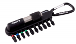 Otsikukomplekt Impact 11tk hoidikus, karabiiniga. 25mm PH, PZ, TORX + otsikuhoidik