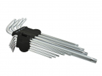 Garās Rokas Torx Atslēgu Komplekts T15-T55, 9 gab., hrom-vanādija tērauds, G01707, GEKO
