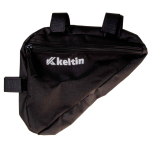 Trīsstūrveida velcro velosipēda rāmja soma, ūdensizturīgs poliesters, 24x18x4 cm, K02321, Keltin