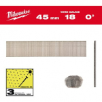 BEZGALVAS NAGLAS, 18 G, PLĀNA GALVIŅA, INOX 18G / 45 MM / SC3 - 5.000 PC, 4932492563 MILWAUKEE