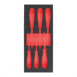 TUK&Scaron;I PUTU IELIKTŅI TĒRAUDA UZGLABĀ&Scaron;ANAI, EMPTY 6 PC SCREWDRIVER TX SET 2 FOAM INSERT, 4932493670 MILWAUKEE