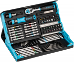 Skrūvgriežu bitu komplekts SmartCase, HAZET, 2200SC-31, 73 daļas, 1.5&ndash;6 mm, PH1&ndash;PH3, PZ1&ndash;PZ, kompakts un izturīgs dizains