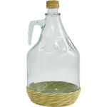 3L vitstest kaetud demijohn kruvikorgiga Dama BROWIN 640133, 16x16x29.5 cm, 3L