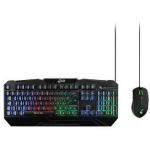 Mediarange Klaviatuur ja optiline hiir GS102 MRGS102-UK, 104 nuppu, RGB taustvalgus, 1.5 m kaabel, 6-nupu rollover, must