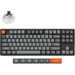 Keychron klaviatuur K8M-J3 traadita mehaaniline klaviatuur, 87 klahvi, RGB LED taustvalgustus, 2.4 GHz, Bluetooth 5.1, PBT klahvid