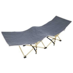 Besk Voodi 9126660, 190cm, 60cm, 45cm, Hall, 1 koht, Metall, Tekstiil