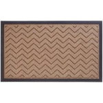 Besk Jalatugi 9119020, 45x75cm, beež zigzag mustriga, niiskuskindel tekstil, libisemiskindel PVC alus